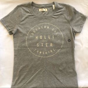 Hollister Vintage Metallic Print Soft Cotton Top